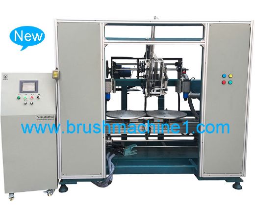 5-Axis 3-Head Disk Brush Drilling & Tufting Machine WXD-5A3H05