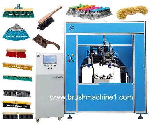 5-Axis 3-Head Household Cleaning Brush Making Machine WXD-5A3H01